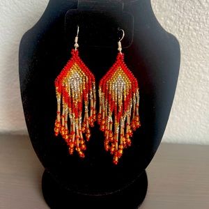 Huichol Mexican Handmade Earrings